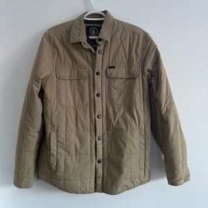 Volcom Men's Brown Lightweight Quilted Jacket